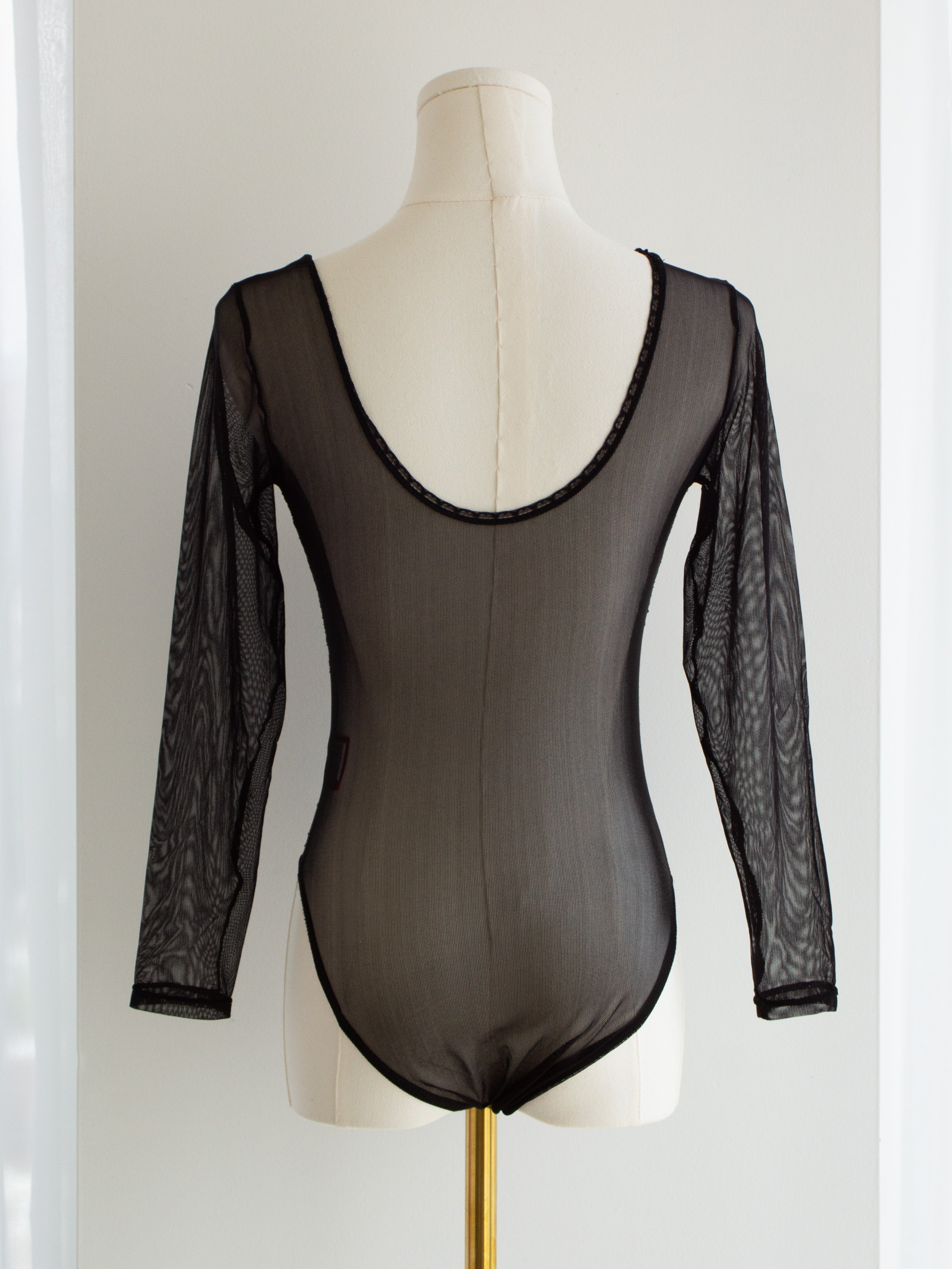Vivienne Westwood x Sock Shop 1992 Boulle Sheer Mesh Bodysuit
